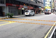 New pedestrian crossing constructed at the junction of Wang Hoi Road and Wang Yuen Street (Before Construction)