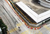 Footpath widened at Sheung Yee Road (Before Widening)