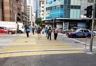 Pedestrian crossing realigned at the junction of How Ming Street and Wai Yip Street (After Realignment)