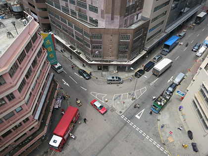 Pedestrian signals installed at the junction of Hung To Road and How Ming Street (Before Installation)