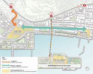 圖8：擬議高架行人道串連啟德前跑道區、九龍灣行動區和觀塘行動區
