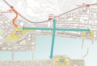 圖7：擬議自動行人道網絡串連啟德前跑道區、九龍灣行動區和觀塘行動區